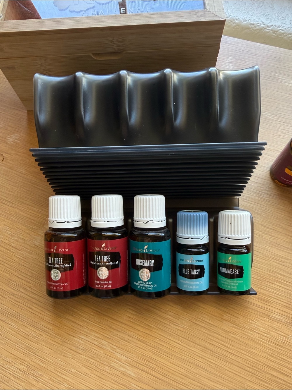 Young Living Essential Oil Collection with organizer racks(15)